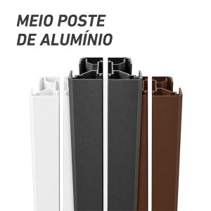 MEIO POSTE ALUMÍNIO