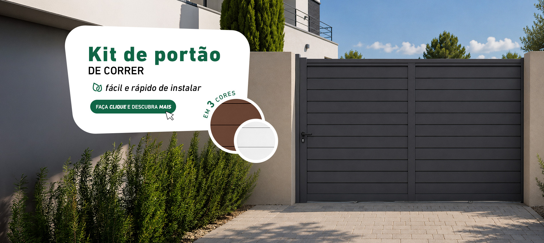 kit de portão de correr